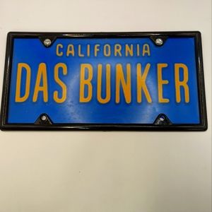 Das Bunker 80s Style License Plate
